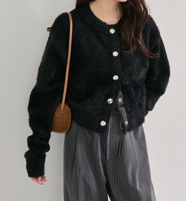  「ミンクライクジャケットカーディガン」|カーディガン|