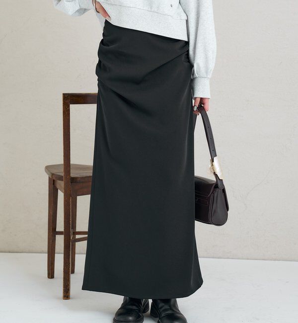  「サイドギャザータックスカート」|スカート|