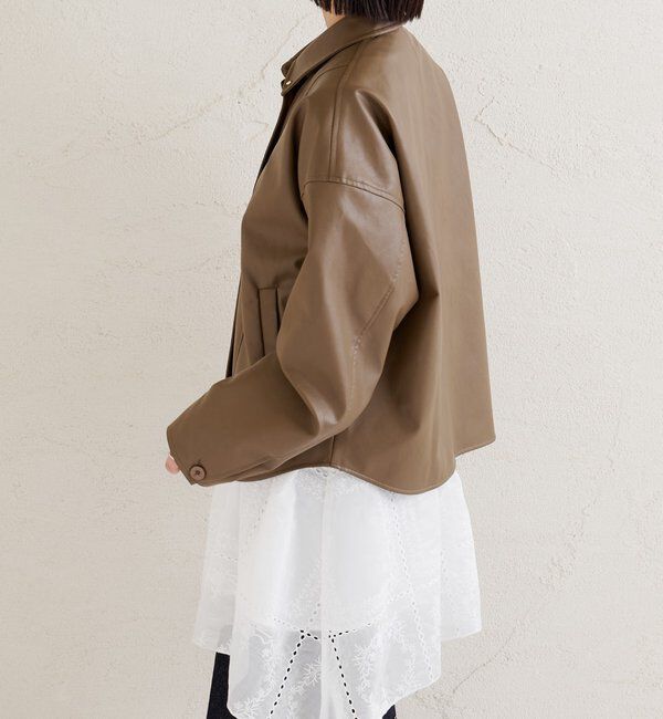  「レザーシャツジャケット」|ブルゾン・スタジャン|