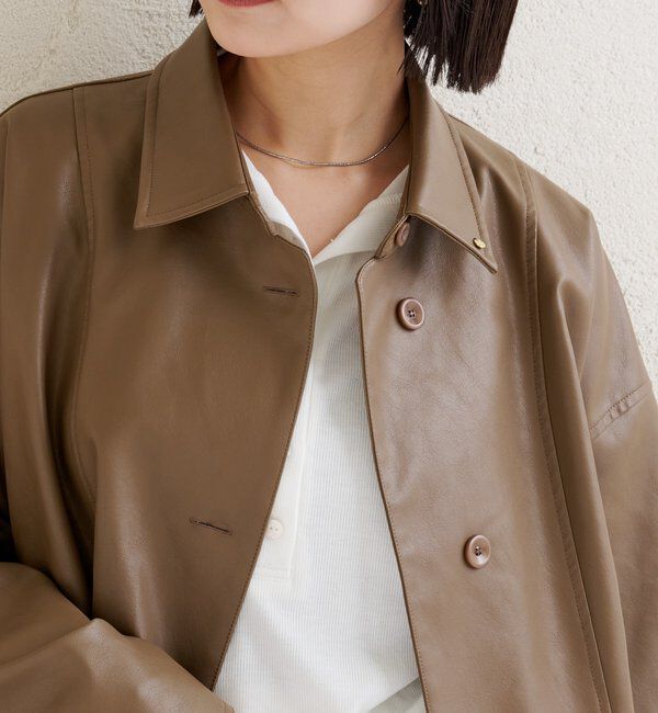  「レザーシャツジャケット」|ブルゾン・スタジャン|