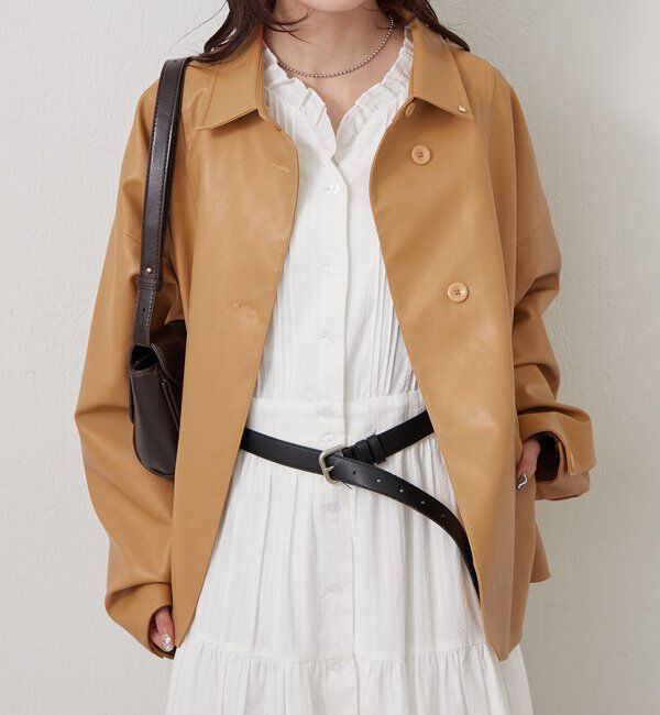  「レザーシャツジャケット」|ブルゾン・スタジャン|