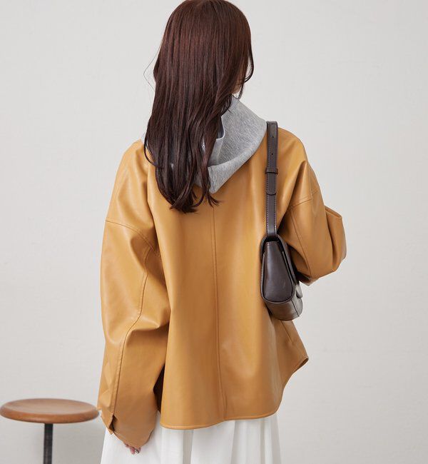  「レザーシャツジャケット」|ブルゾン・スタジャン|