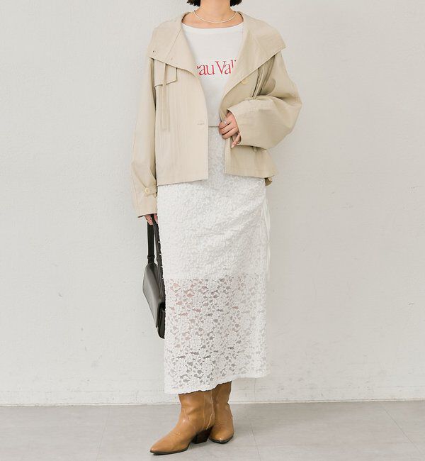  「スタンドカラーショートトレンチ」|トレンチコート|