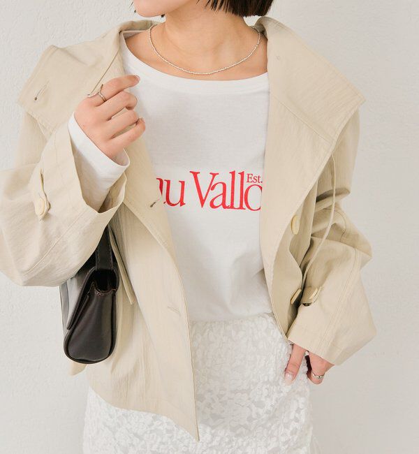  「スタンドカラーショートトレンチ」|トレンチコート|