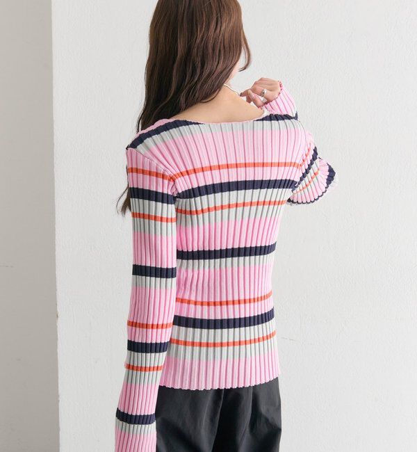  「ラウンドスリットリブカーディガン」|カーディガン|