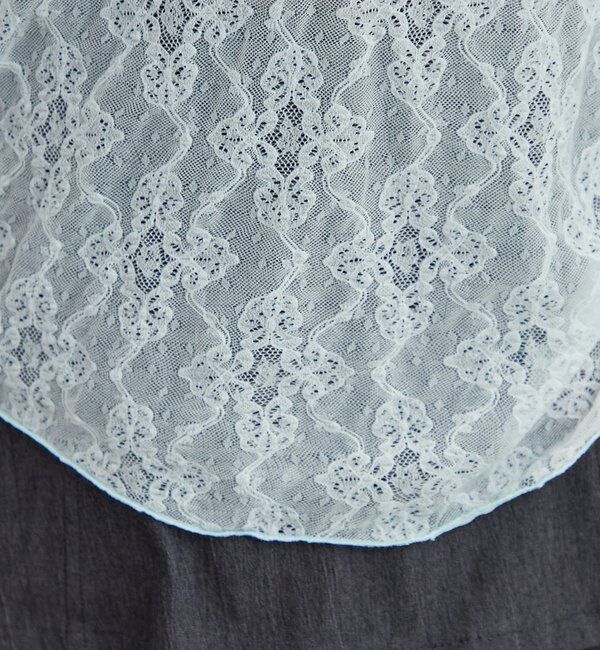  「裾ギャザーレースロングTシャツ」|Tシャツ・カットソー|