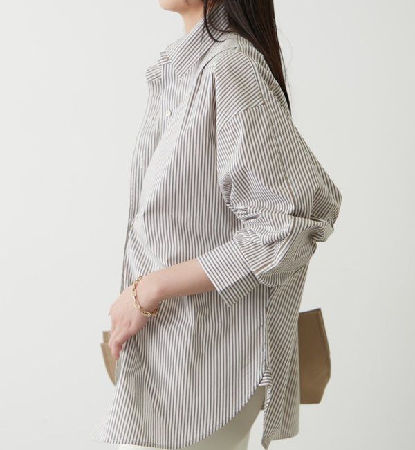 「ストライプBigシャツ」|シャツ・ブラウス|