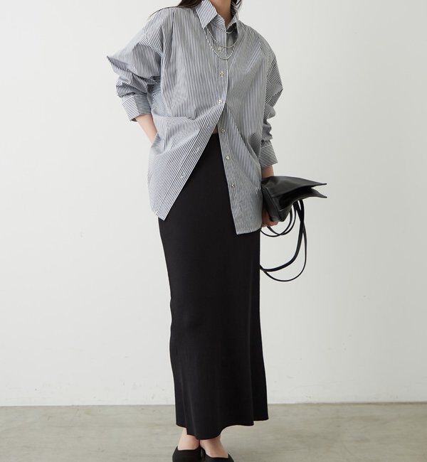  「ストライプBigシャツ」|シャツ・ブラウス|