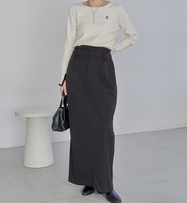  「1ポイントバイカラーニット」|ニット・セーター|