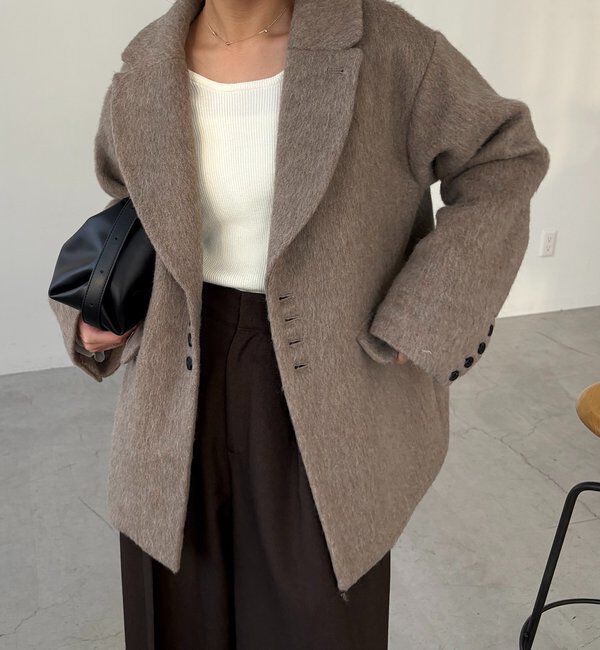  「【サイズ展開あり】シャギーウールコート」|その他|