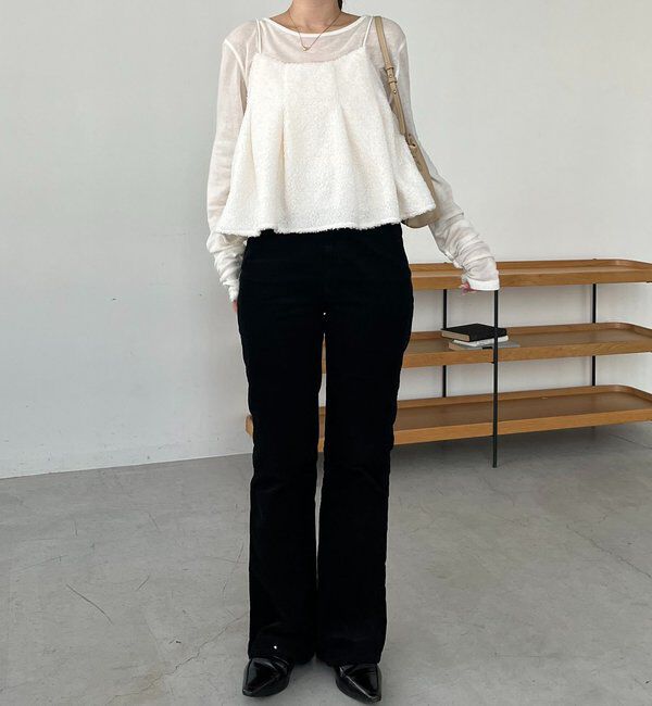  「ボアフレアキャミ」|シャツ・ブラウス|