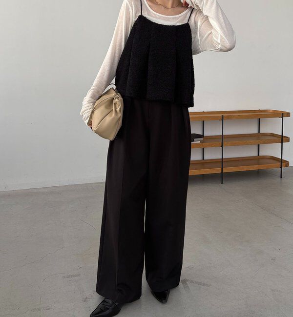  「ボアフレアキャミ」|シャツ・ブラウス|