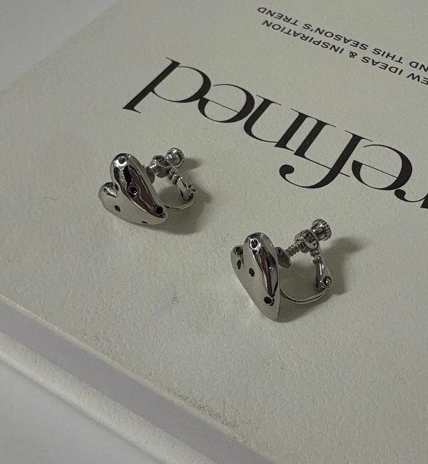  「〈GOLDY/ゴールディ〉ドットハートプチイヤリング」|リング|