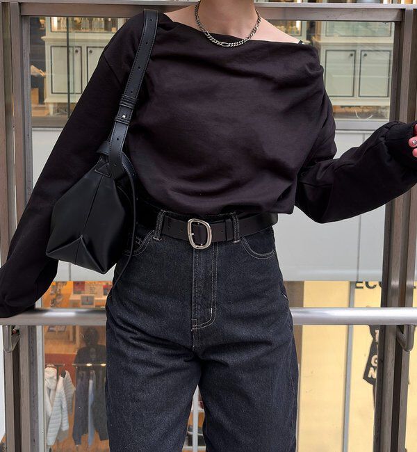  「ドレープスウェット」|Tシャツ・カットソー|ブラック