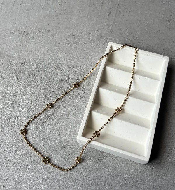  「〈GOLDY/ゴールディ〉フラワーボールチェーンネックレス」|リング|