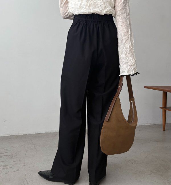  「【低身長サイズあり】ピンタックリボンパンツ」|チノ|