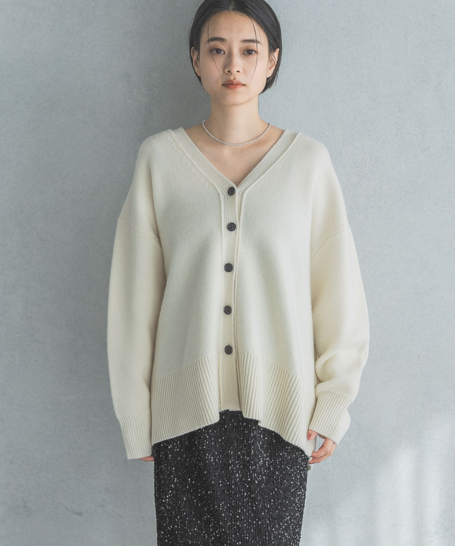 カシミヤコンBIG Vネックカーディガン（A part by ）｜ルミネの