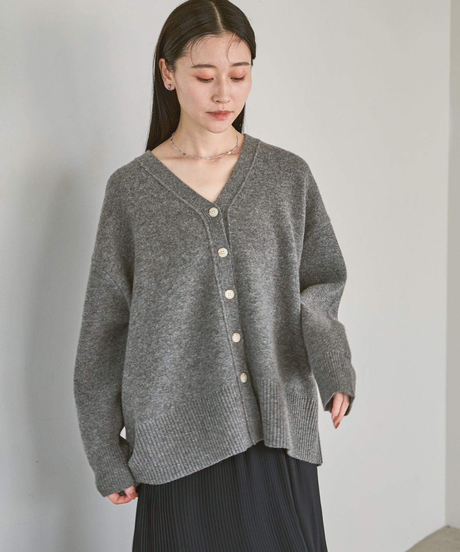 カシミヤコンBIG Vネックカーディガン（A part by ）｜ルミネの