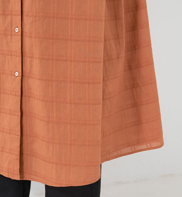 collex「＜手洗い可＞チェック織柄ガウンワンピース」|ワンピース|