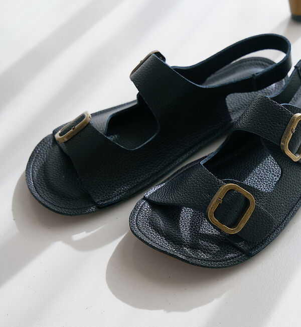 collex「【MOHI/モヒ】バックストラップ ベルテッド　バックルサンダル」|サンダル|ブラック
