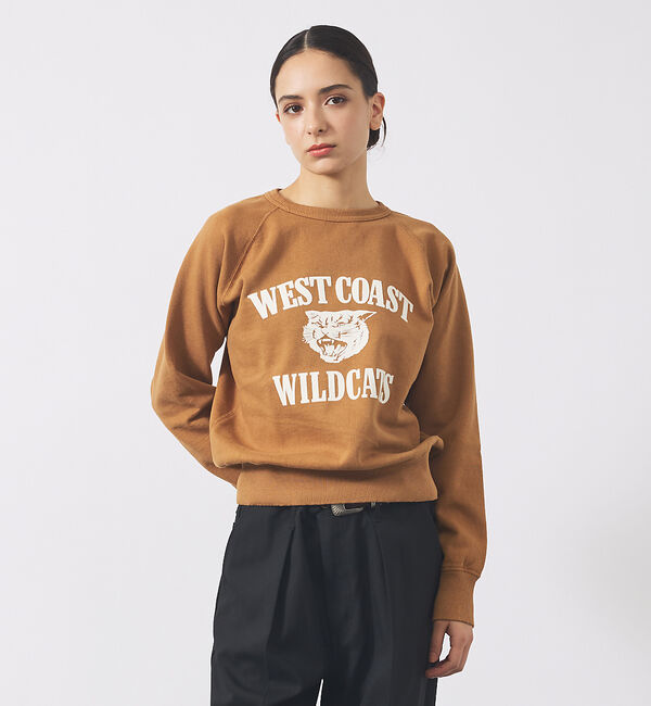 ABAHOUSE「【MIXTA/ミクスタ】CREW NECK SWEAT/クルーネック/ WEST」|スウェット・ジャージ|キャメル