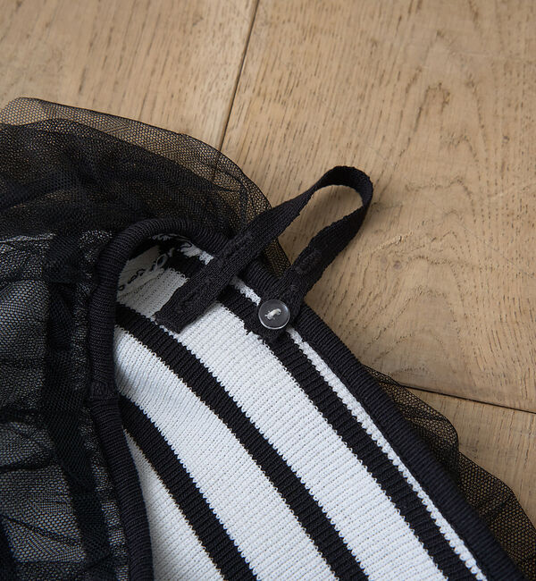 Rouge vif「【一部店舗限定】オフショルチュールリブプルオーバー」|ニット・セーター|