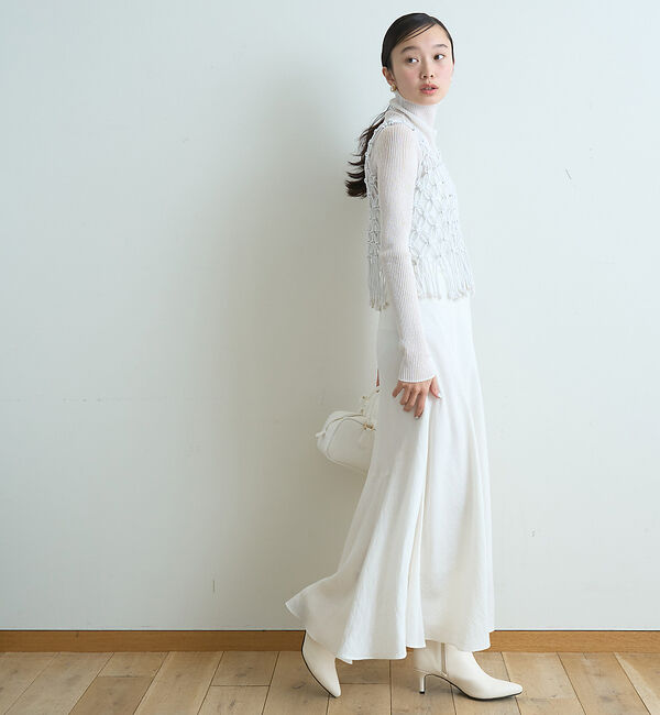 Rouge vif「【一部店舗限定】マクラメニットベスト」|ベスト・ジレ|