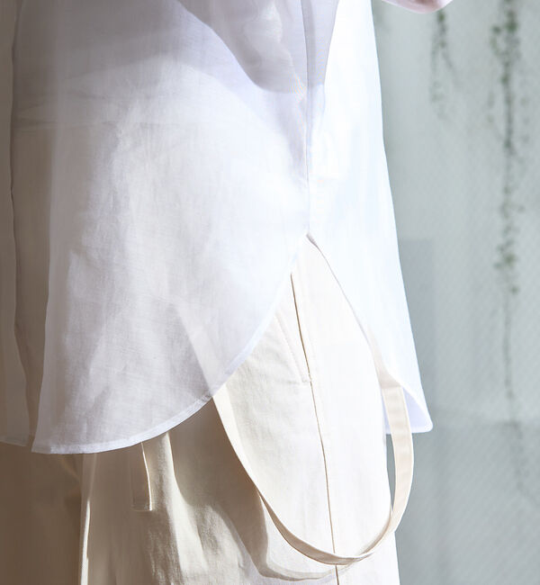 Rouge vif「タックボリューム袖シアーブラウス」|シャツ・ブラウス|