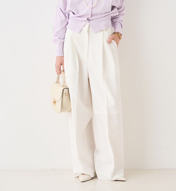 Rouge vif「ストレッチツータックワイドパンツ」|その他|