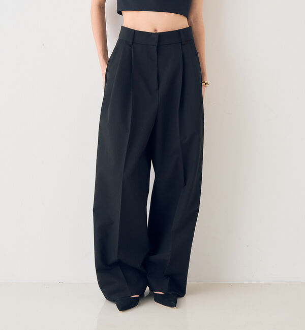 Rouge vif「ストレッチツータックワイドパンツ」|その他|