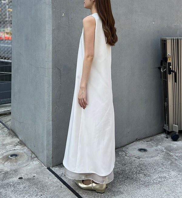 Rouge vif「【一部店舗限定】【2点セット】シアーショートカーディガン&times;ノースリーブワンピセッ」|ワンピース|