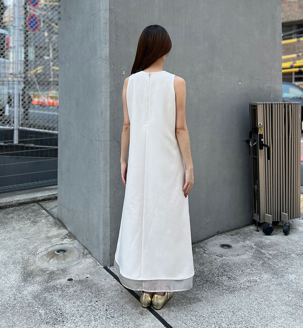 Rouge vif「【一部店舗限定】【2点セット】シアーショートカーディガン&times;ノースリーブワンピセッ」|ワンピース|