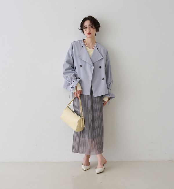 Rouge vif「【一部店舗限定】ドレープスリットスリーブリブニット【予約】」|ニット・セーター|