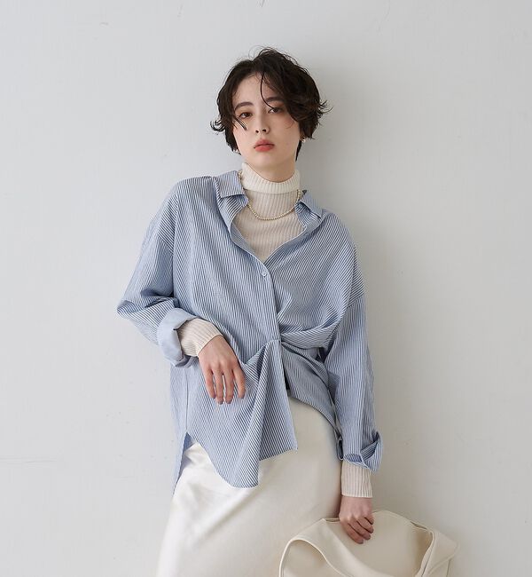 Rouge vif「【一部店舗限定】アシンメトリー変形2WAYシャツ【予約】」|シャツ・ブラウス|