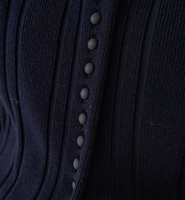 Rouge vif「ストライプ組織2WAYニット/カーディガン【予約】」|ニット・セーター|