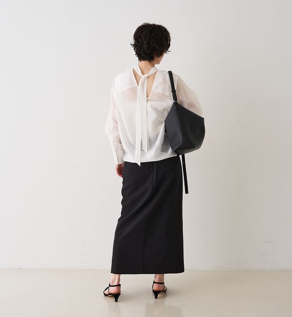 Rouge vif「シアースタンドタイブラウス【予約】」|シャツ・ブラウス|