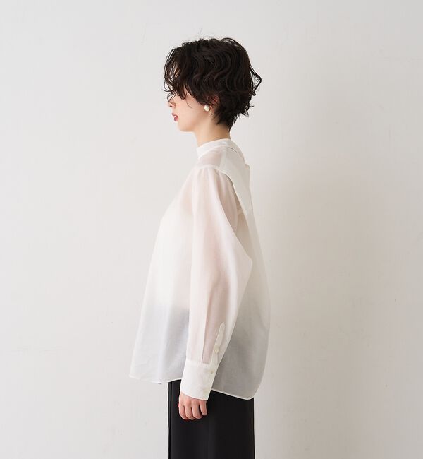 Rouge vif「シアースタンドタイブラウス【予約】」|シャツ・ブラウス|