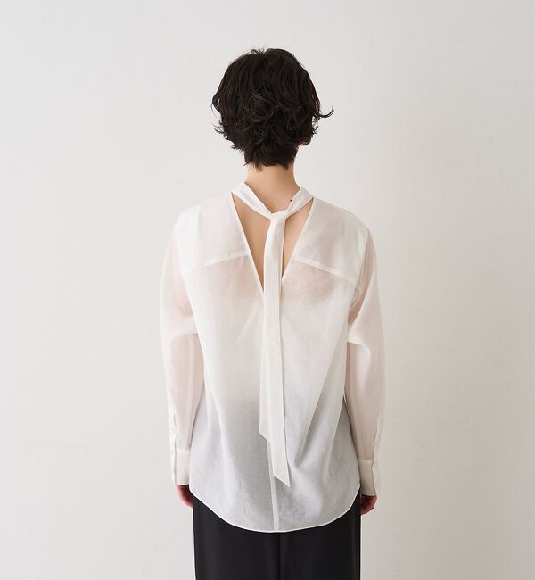 Rouge vif「シアースタンドタイブラウス【予約】」|シャツ・ブラウス|