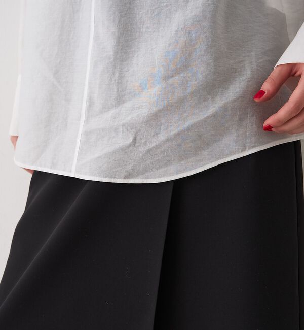 Rouge vif「シアースタンドタイブラウス【予約】」|シャツ・ブラウス|