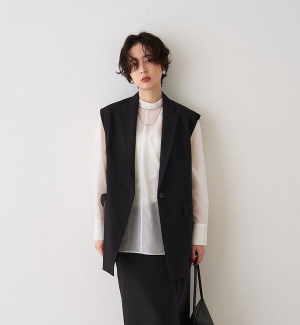 Rouge vif「シアースタンドタイブラウス【予約】」|シャツ・ブラウス|