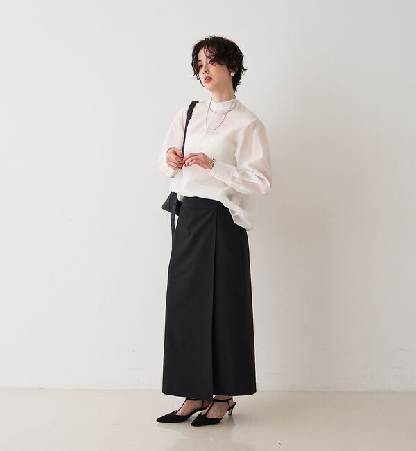 Rouge vif「シアースタンドタイブラウス【予約】」|シャツ・ブラウス|