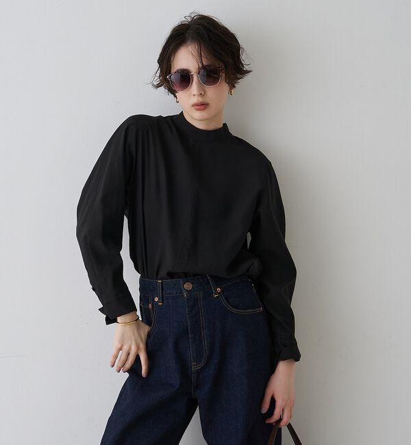Rouge vif「シアースタンドタイブラウス【予約】」|シャツ・ブラウス|