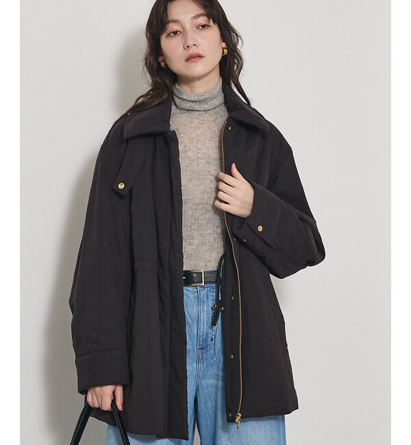 qualite「【軽やかでほどよい暖かさ】ピーチパデッドブルゾン」|ブルゾン・スタジャン|