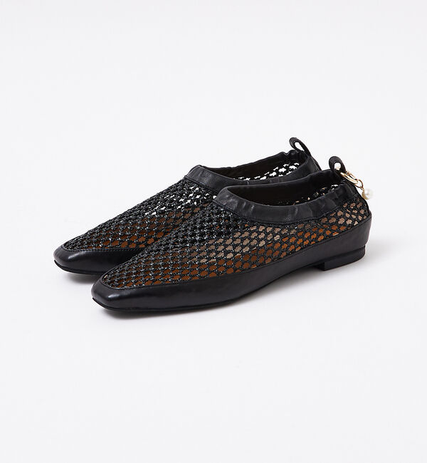 AU BANNISTER「パールチャーム付き メッシュフラットシューズ」|その他|