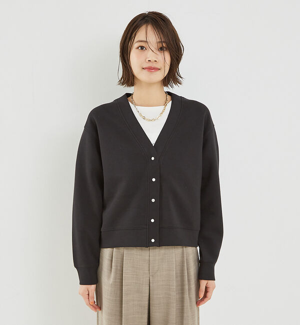 abahouse mavie「【セットアップ対応】シルキーダンボールカーディガン」|カーディガン|