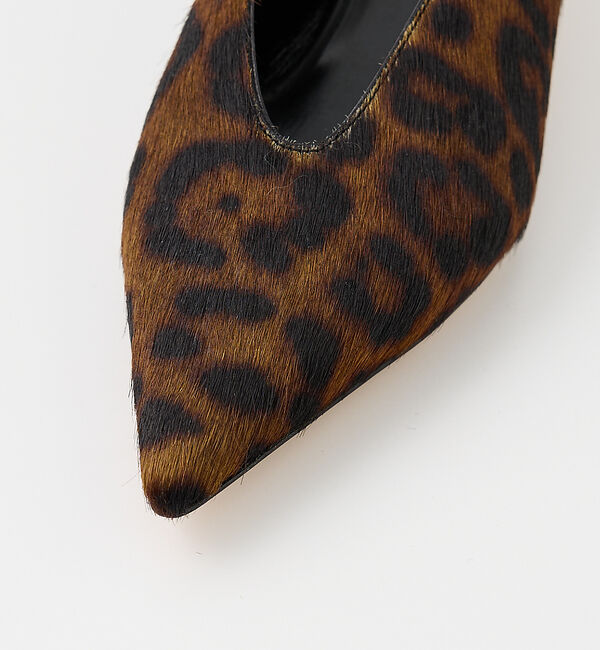 The Store by C' 「【Le Monde Beryl】BABOUCHE KITTEN HEEL／レオパ」|パンプス|