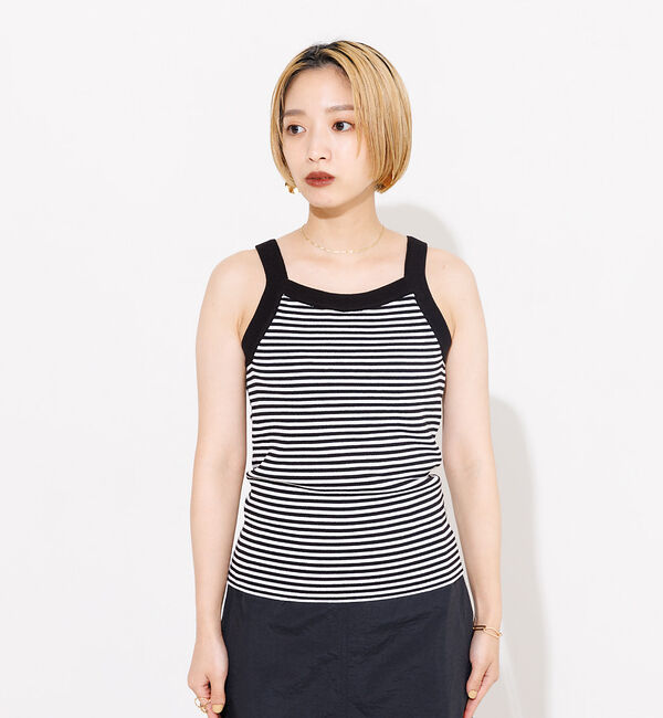 NOMINE「カップインアメスリニットタンク」|キャミソール|