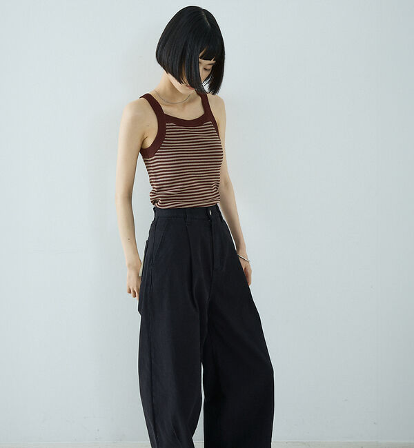 NOMINE「カップインアメスリニットタンク」|キャミソール|