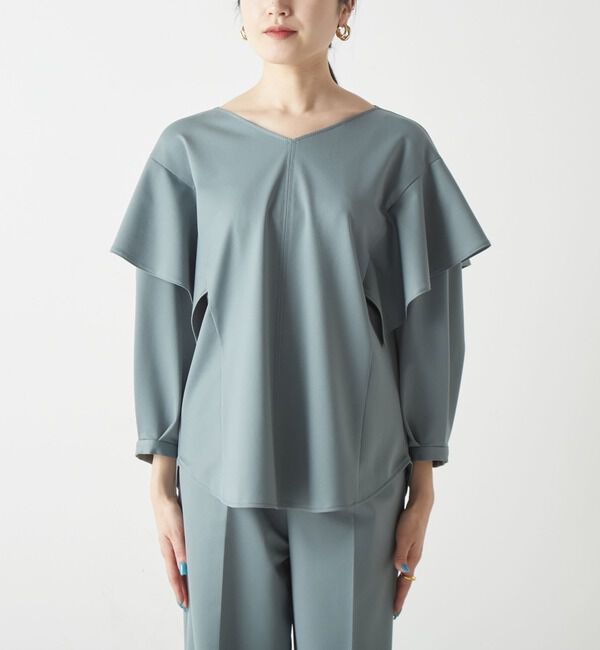 Liesse「ケープスリーブブラウス（セットアップ対応可）」|シャツ・ブラウス|