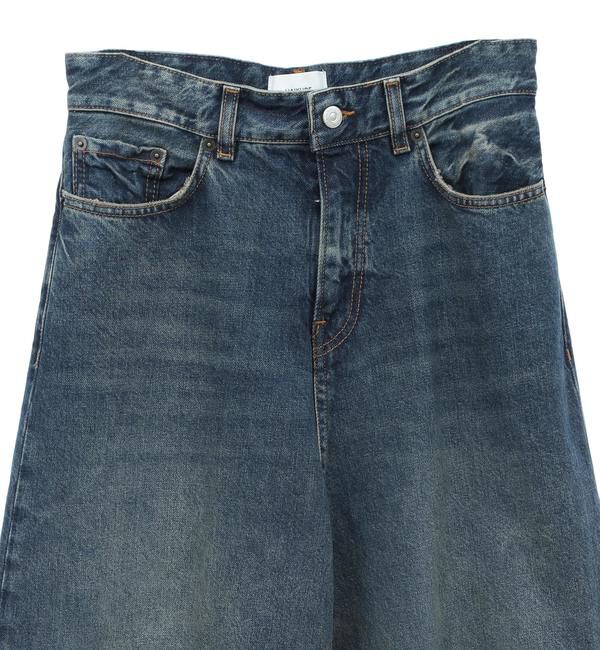 A_「【HAIKURE/ハイクル】BIG BETHANY INTENSE BLUE ASIAN FITワイドシルエットデニムパンツ」|デニム|